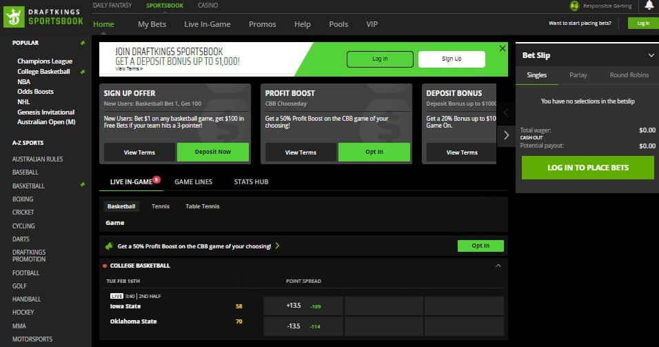 draftkings sportsbook android app